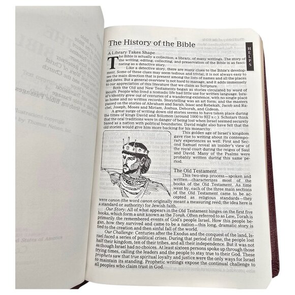 Red Holy Bible New Revised Standard Version Red Letter Cokesbury w/ Study Helps - Picture 13 of 16